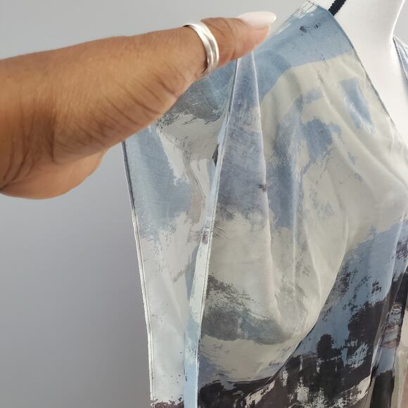 Riah Fashion Multicolored Open Front Kimono One Size Fits Most - Picture 3 of 7